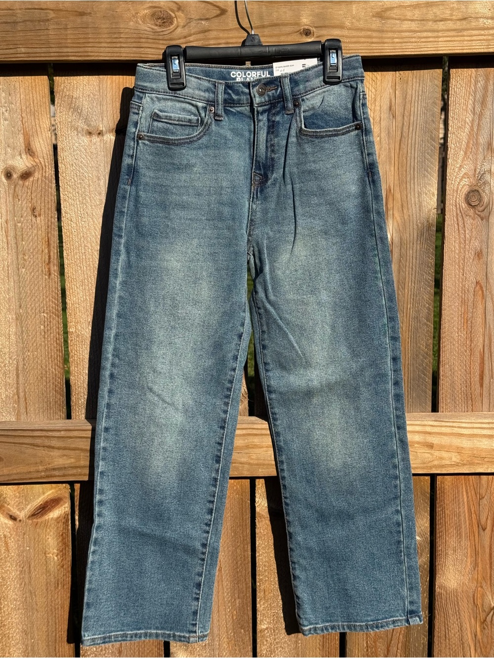 NEW Colorful Planet Skater Jeans Boy’s Size 10 Denim Wide Leg Relaxed Grunge